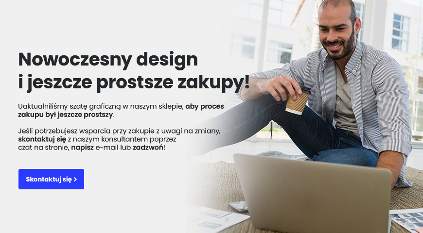 Nowy design